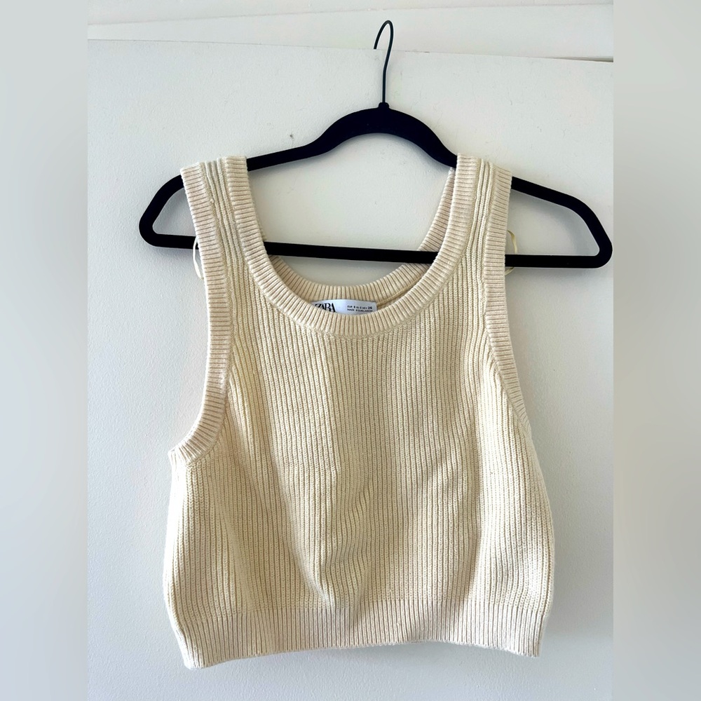 Yellow Sweater Tank Top